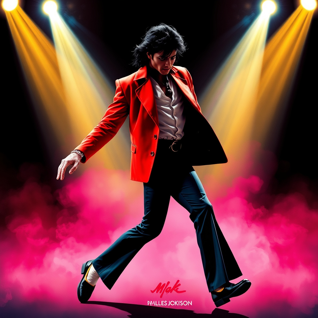 Portrait de Michael Jackson, icône de la musique pop